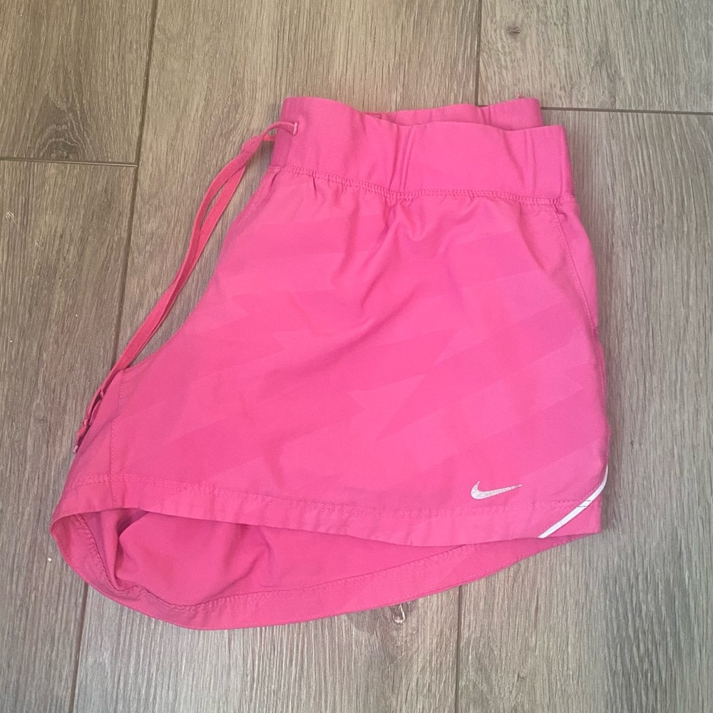 pink nike dri fit shorts